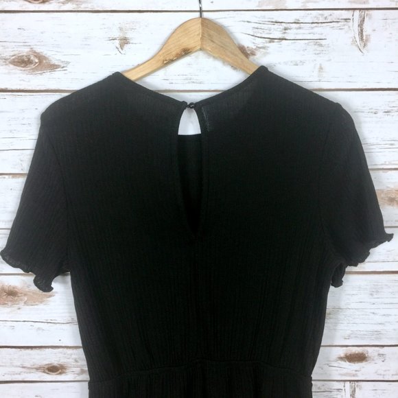 Black MakeMeChic High Waist Romper - Picture 10 of 11